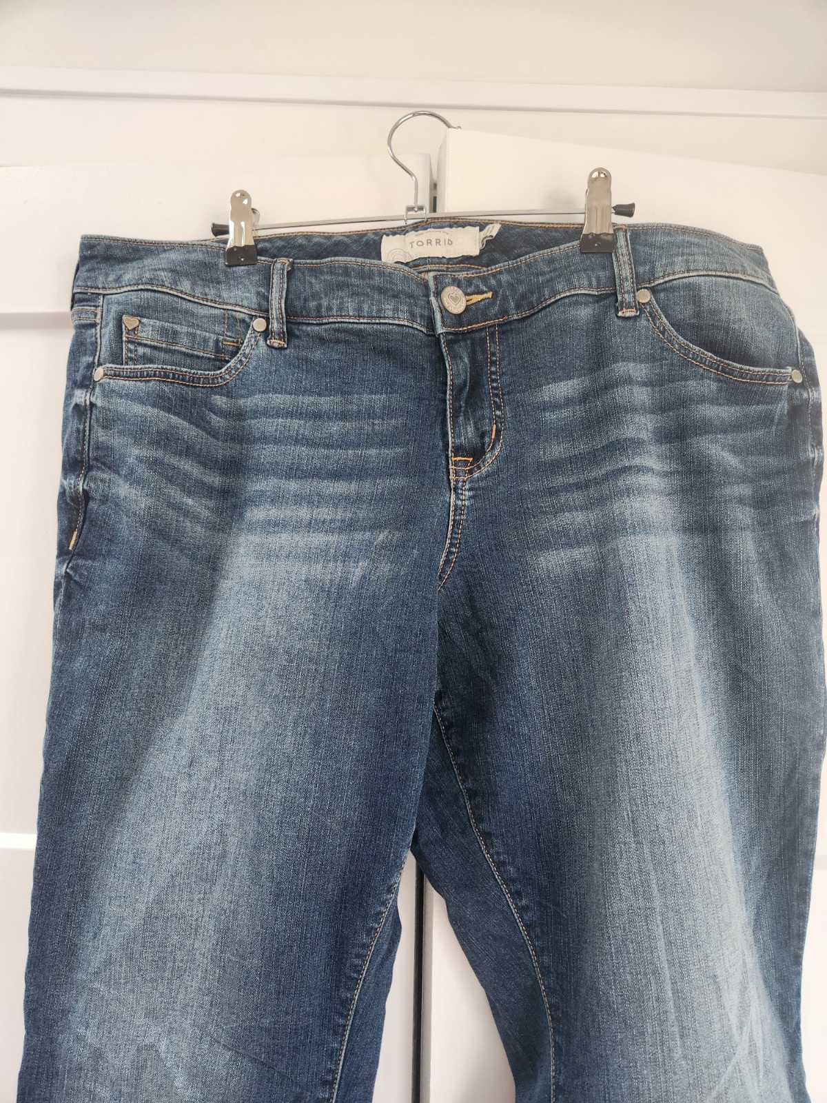 Torrid Straight Leg Boyfriend Jeans Women’s 18R 5-Pocket Button Zip