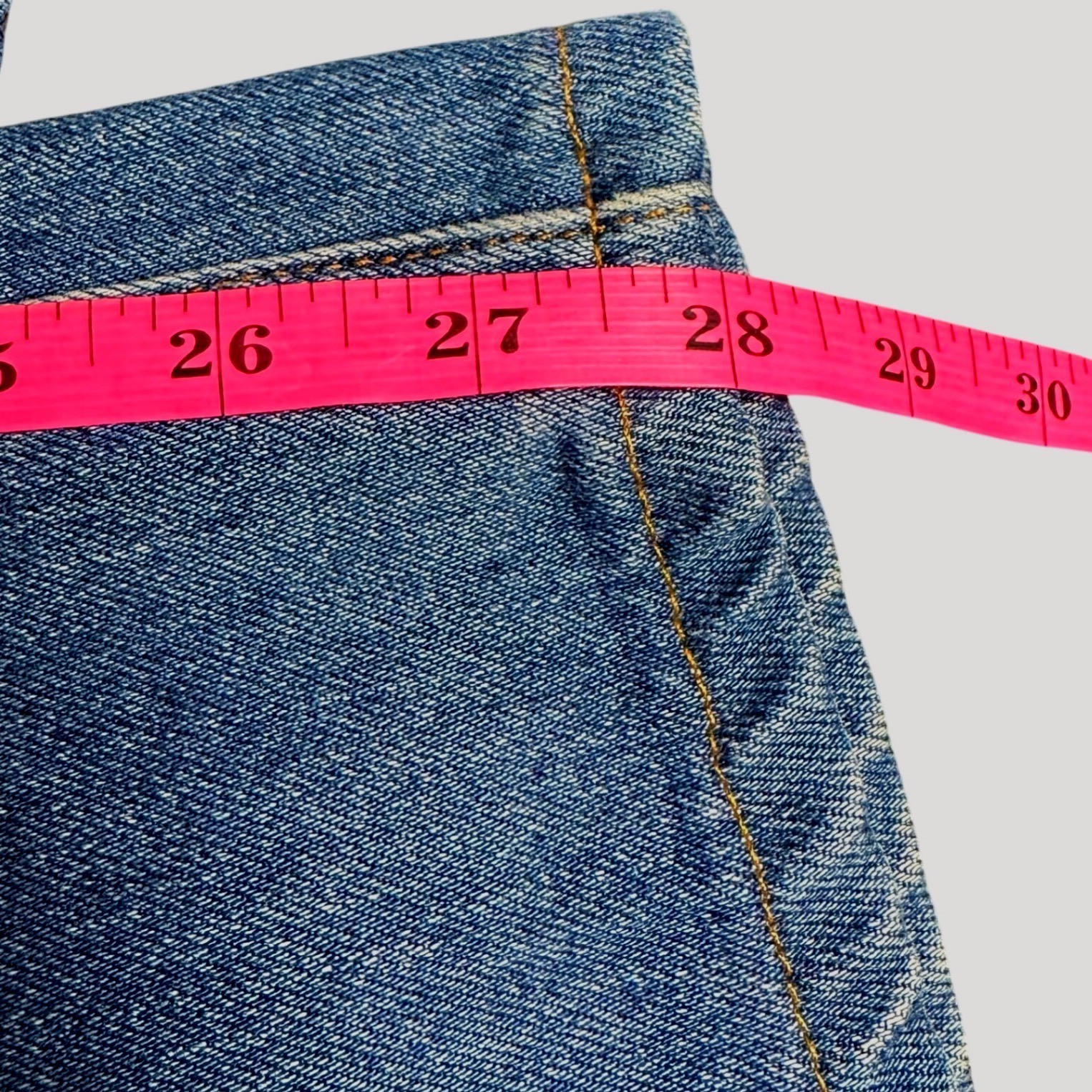 Lands End Square Rigger Mens Relaxed Fit Jeans Blue Denim 33×28 501601 F18