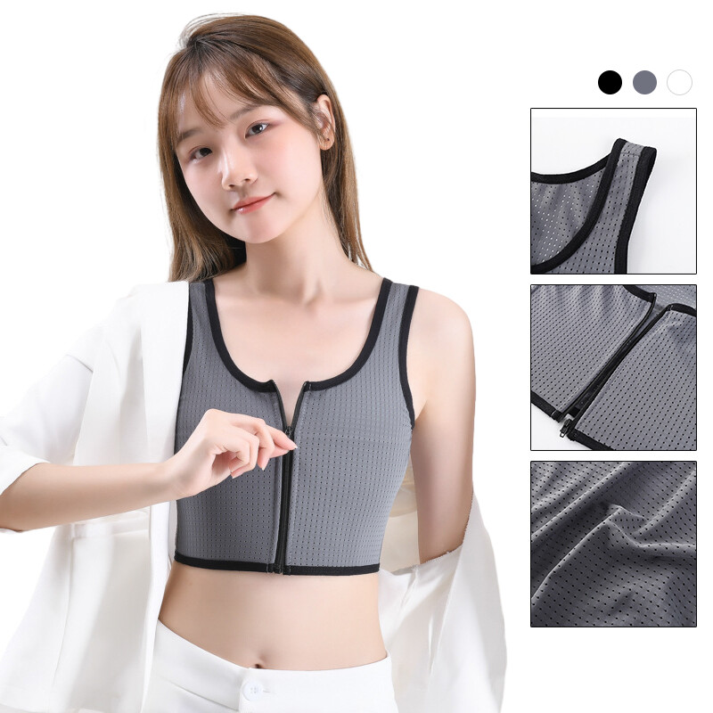 Trans Lesbian Tomboy Strengthen Flat Chest Binder Short Vest Breast Cover