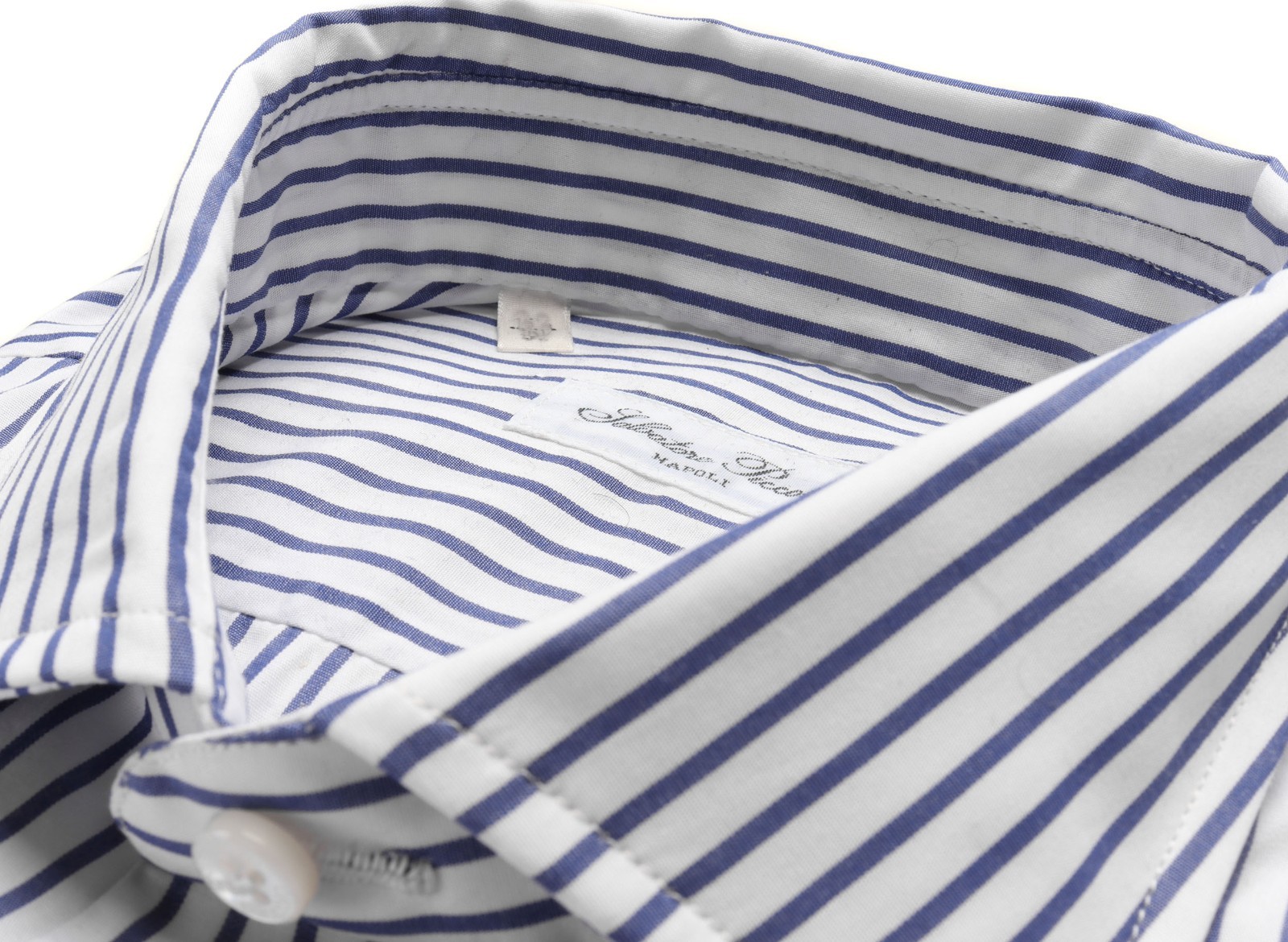 NWT SALVATORE PICCOLO DRESS SHIRT Napoli cotton handmade luxury Italy 39 15 1/2