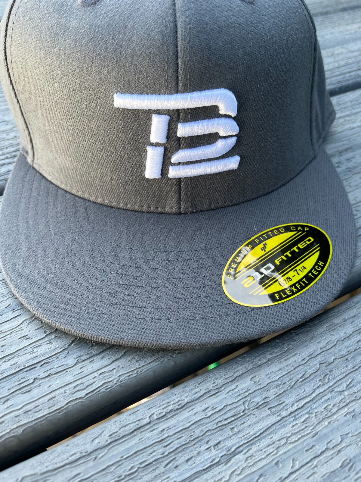 NEW TB12 hat trucker style fitted 7 1/4 – 7 5/8 Grey Tom Brady wool new