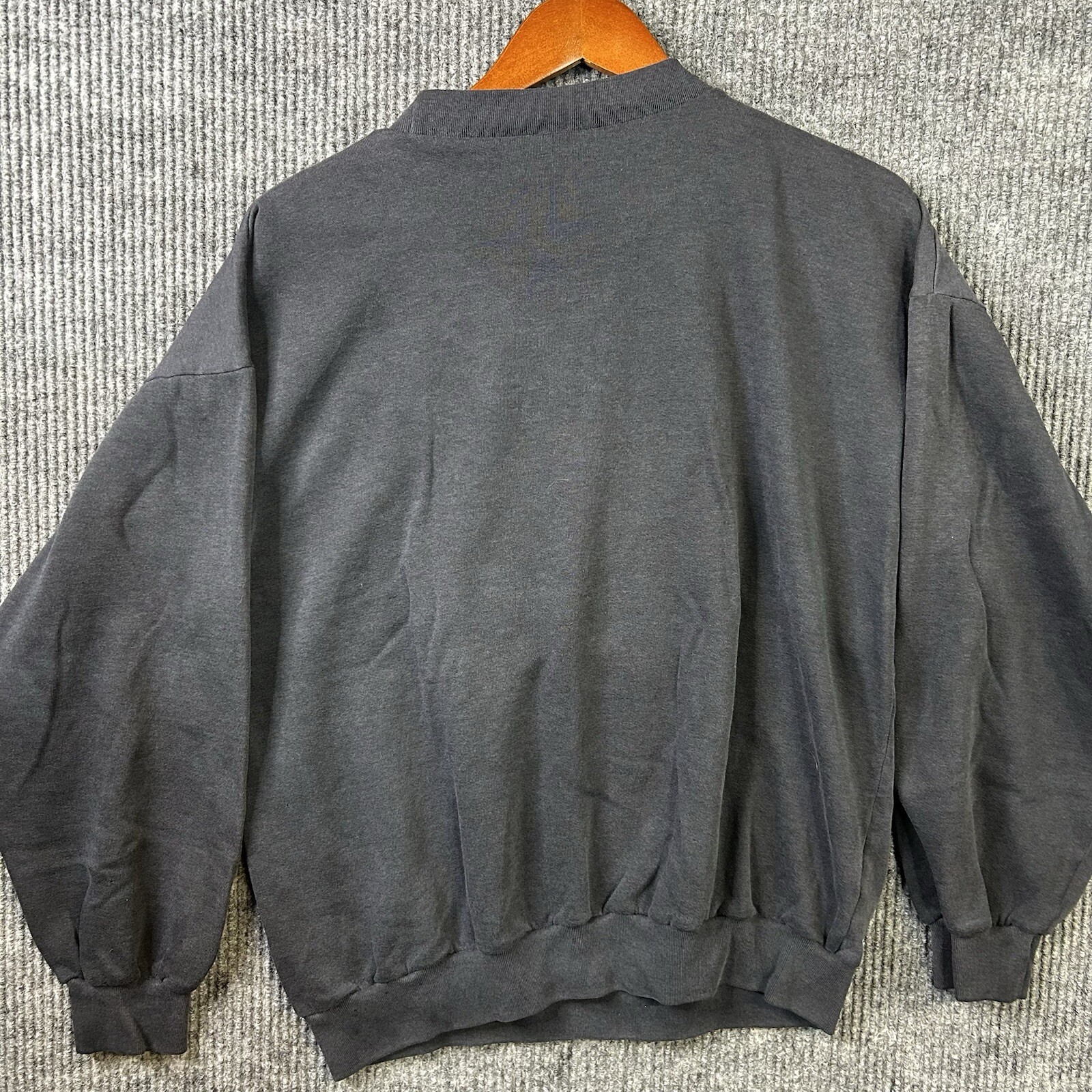 Vintage Holland Sweatshirt Adult Large Embroidered Black