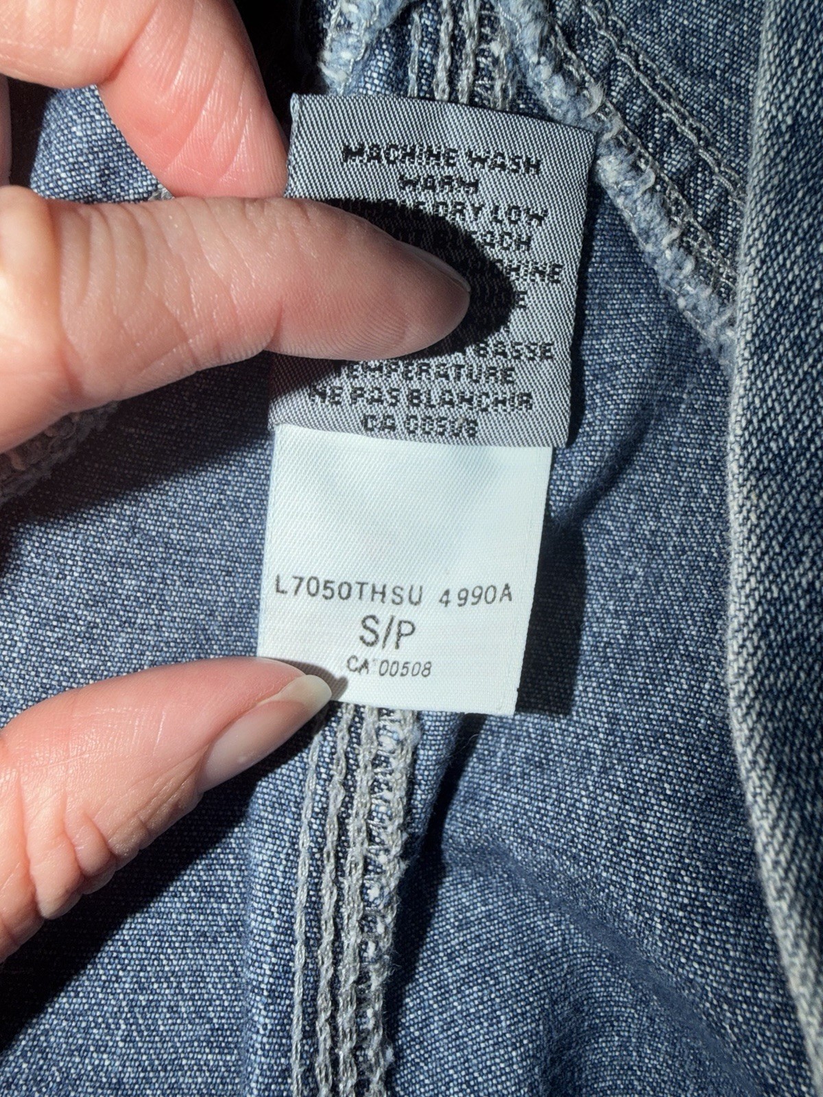 Silver Jeans Women’s Blue Denim Overall Shortalls S/P Cotton Pockets Button