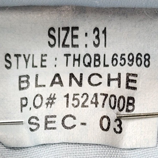 Joe’s Jeans Blanche Skinny Ankle Jeans 31 Blue Raw Hem Whiskered Stretch Denim