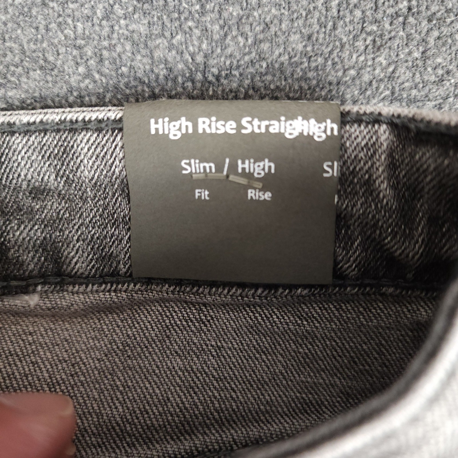 Tractr High Rise Straight Leg Patchwork Jeans Gray Size 8 29 Raw Hem