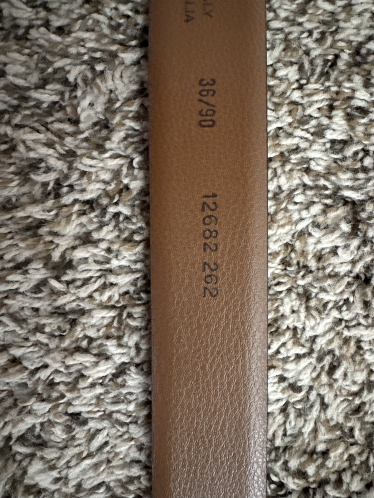 Joseph Abboud Brown Leather Belt 12682 262 Made In Italy Men’s Size 36