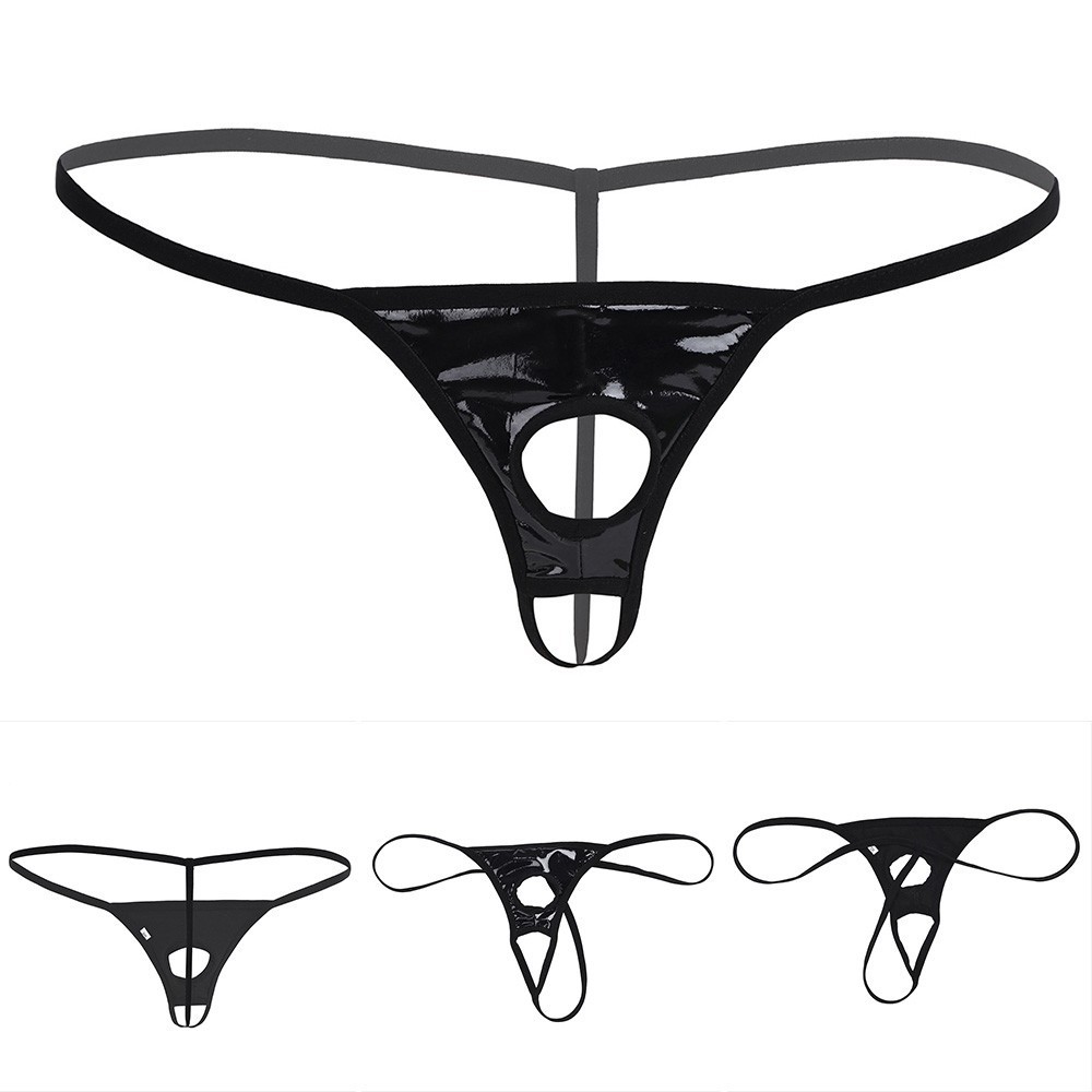 Sexy Mens Lingerie Pouch Bikini Briefs Jockstrap Pant G String Thongs Underwear