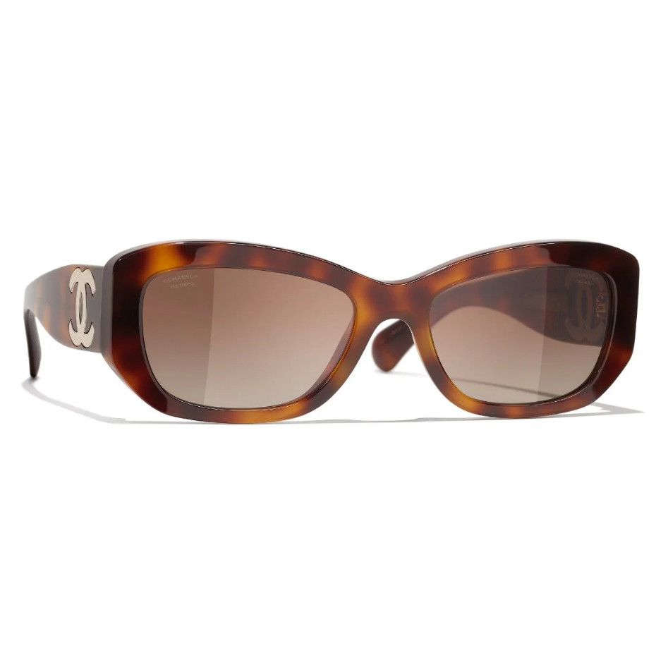 NEW CHANEL 5493 POLARIZED TORTOISE RECTANGLE SUNGLASSES c.1295/S9! SHIPS TODAY!