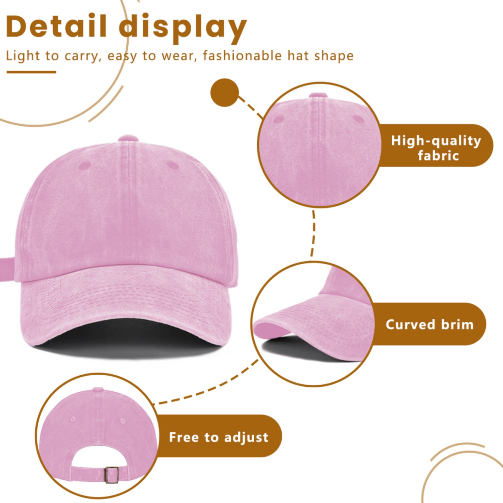 Custom Washed Cotton Denim Dad Hat – Your Logo/Text/Photo Here