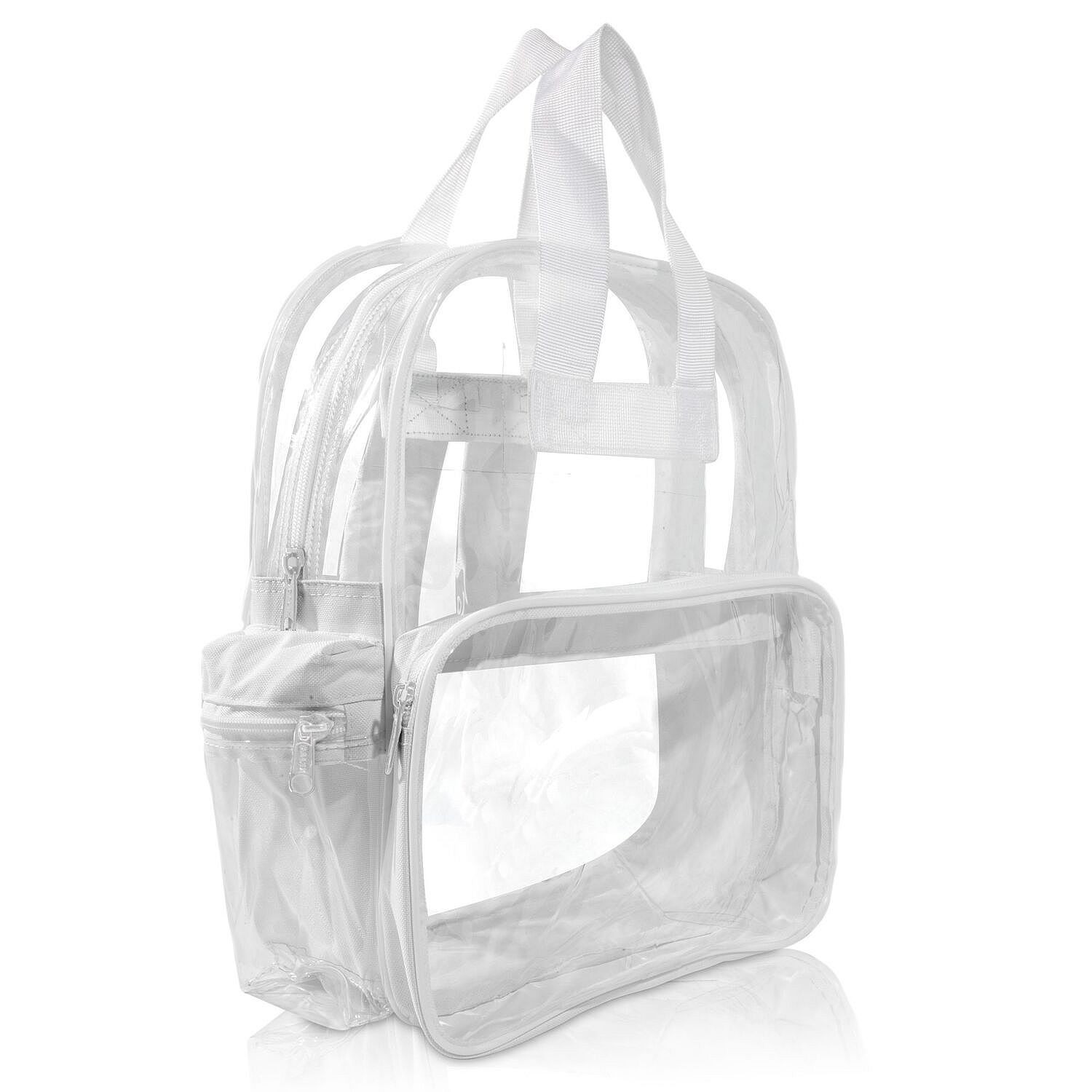 Dalix Clear White PVC Backpack