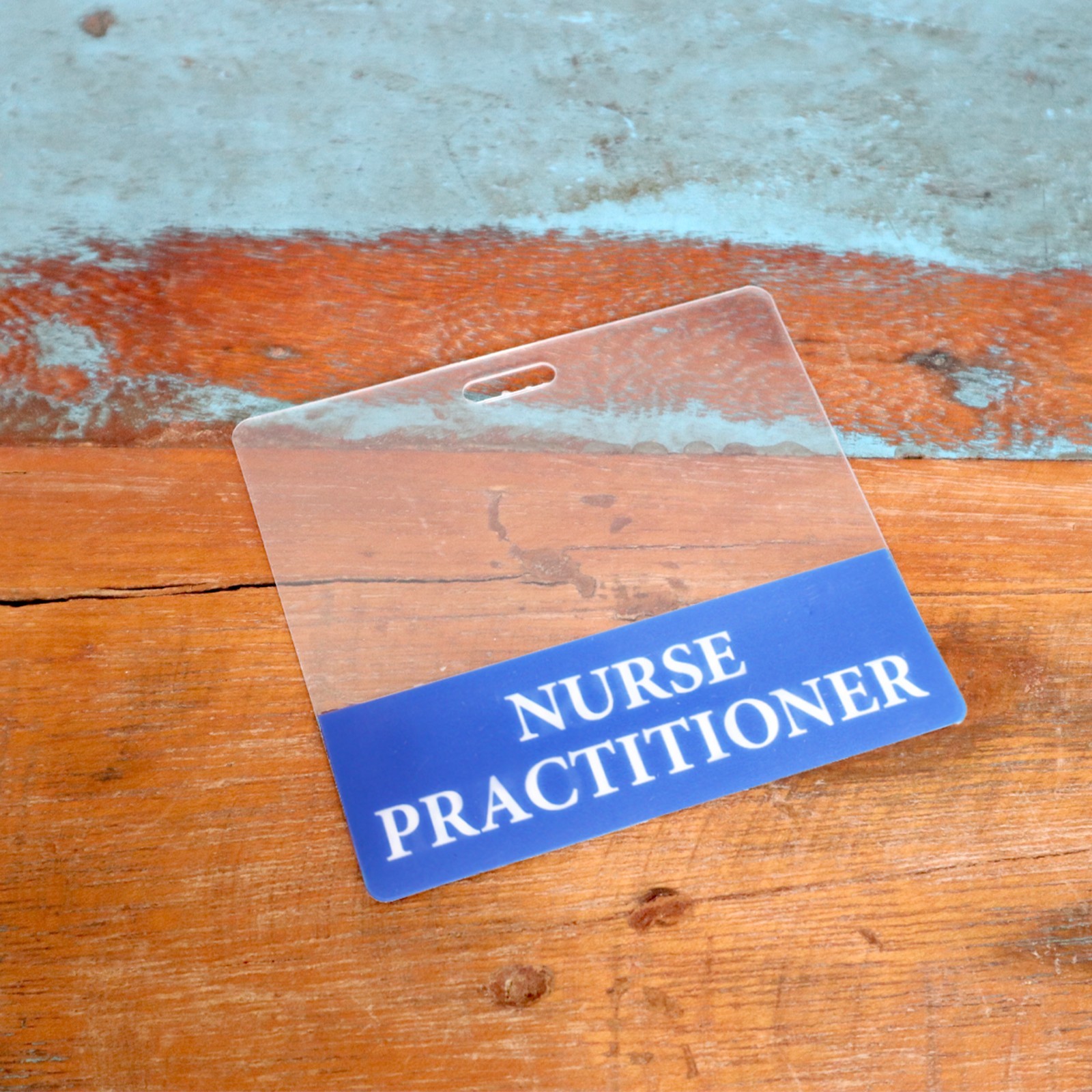 Clear RN Badge Buddy HORIZONTAL – Transparent Hospital & Nurse ID Backer Card