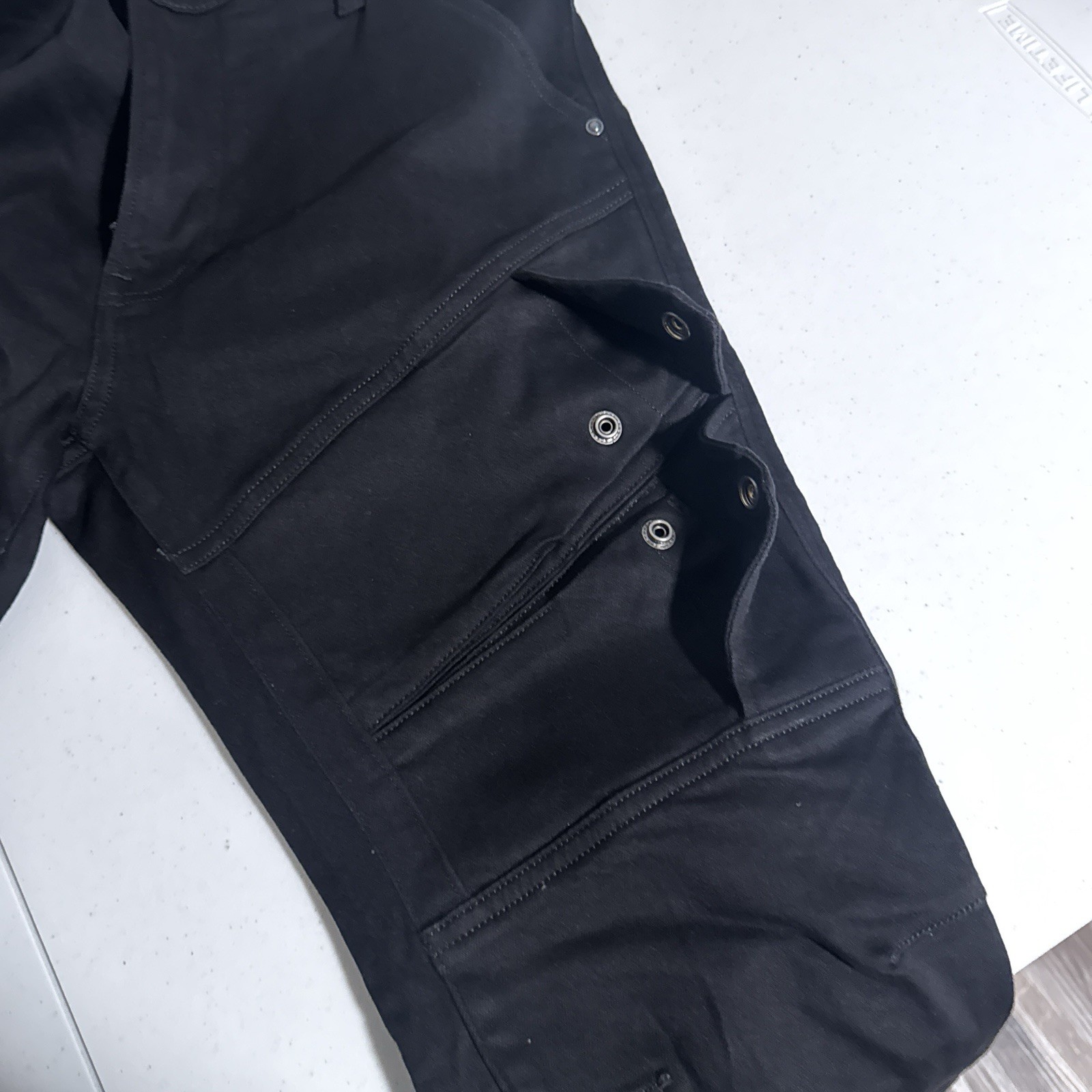 G-Star Raw Airblaze 3D Skinny Black Multi Pocket Moto Cargo Jeans Mens 30×30 NEW