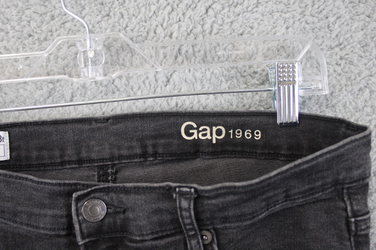 GAP 1969 Black Resolution Skinny Flare High Rise Stretch Women’s Jeans 33 T