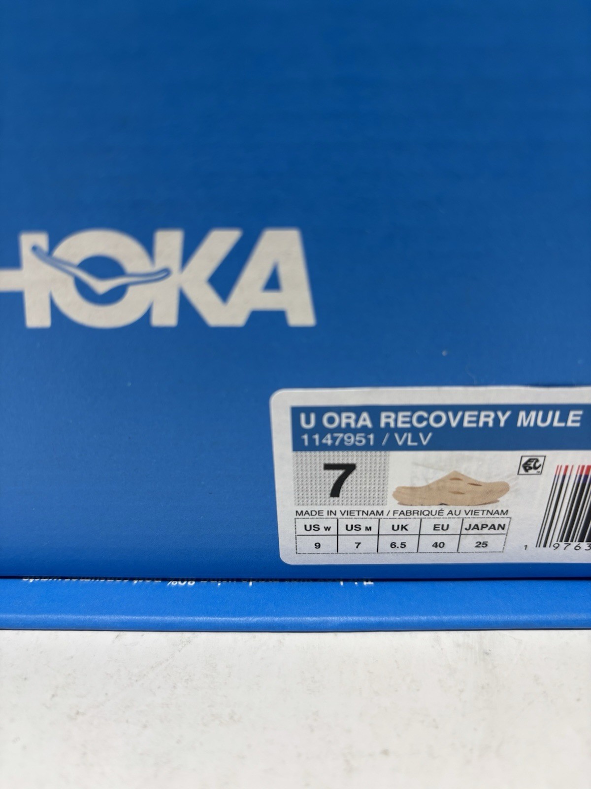 Hoka Unisex Ora Recovery Mule Vanilla 1147951-VLV Men’s Size 7 Women’s Size 9