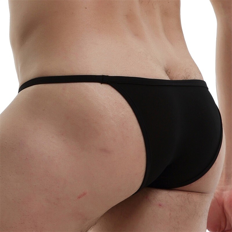 Men’s Sexy Briefs G string Tanga Underwear Translucent Low Rise Panties Knickers