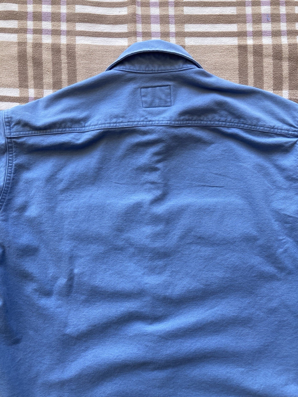 Vintage Woolrich Cotton Chamois Large Long Sleeve Made in USA Rugged Outdoor
