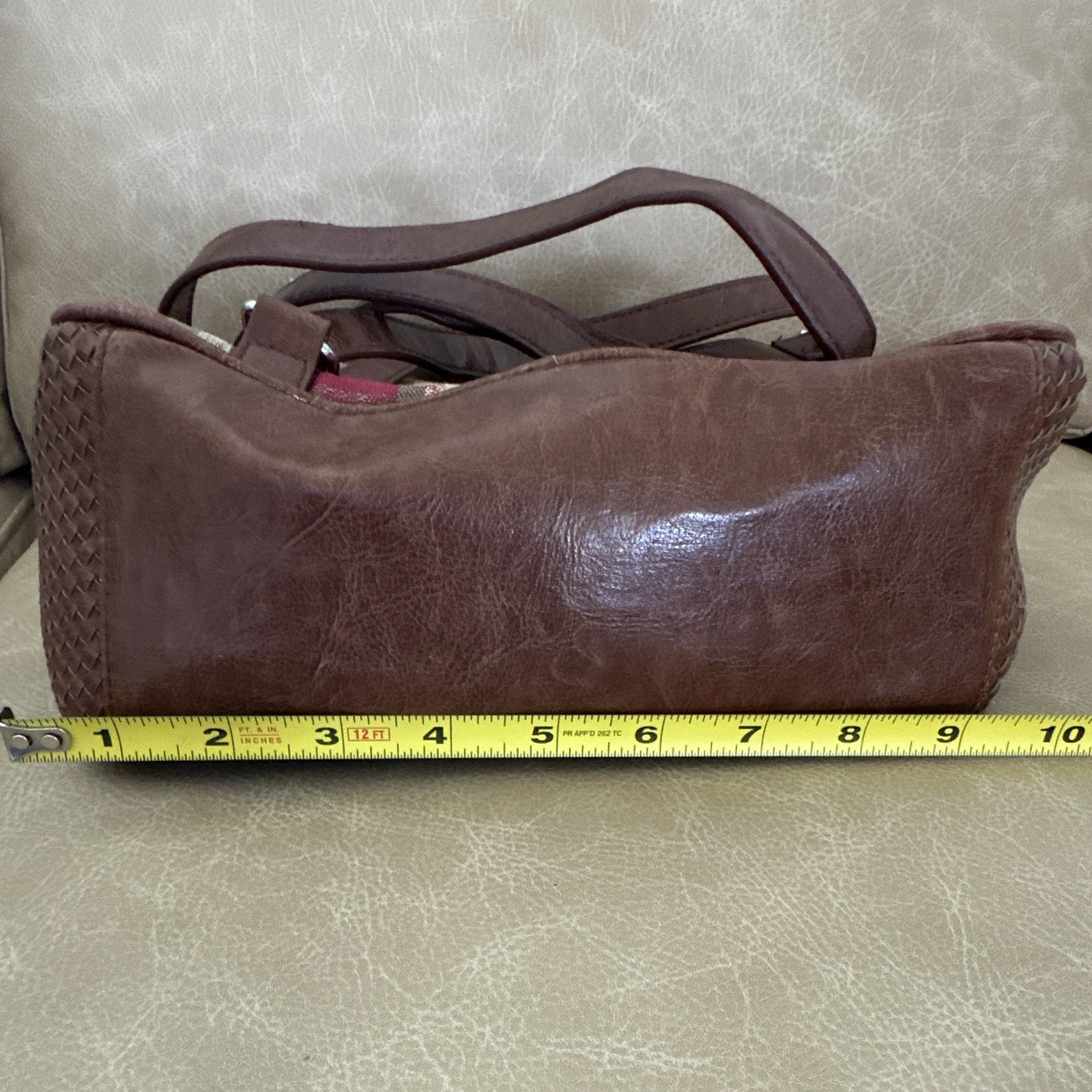 Longaberger Mini Backpack in Plaid Burgundy with Adjustable Straps