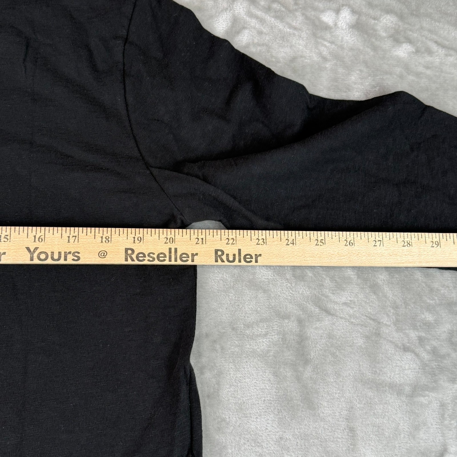 American Giant Long Sleeve Polo Shirt Mens Small Black Slub Cotton USA New NWOT