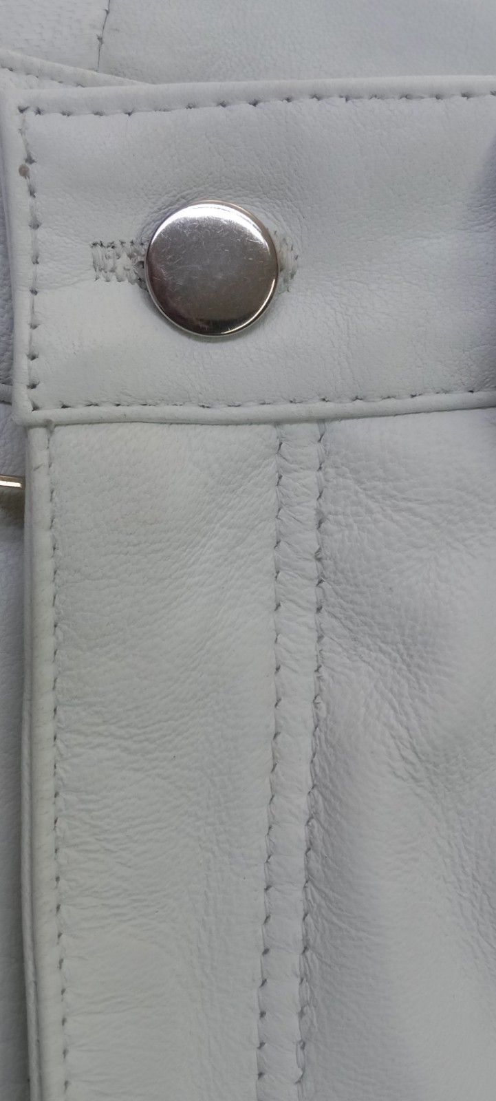 Handmade White Slim Fit Women’s Leather Pants Genuine Lambskin HighWaist Trouser