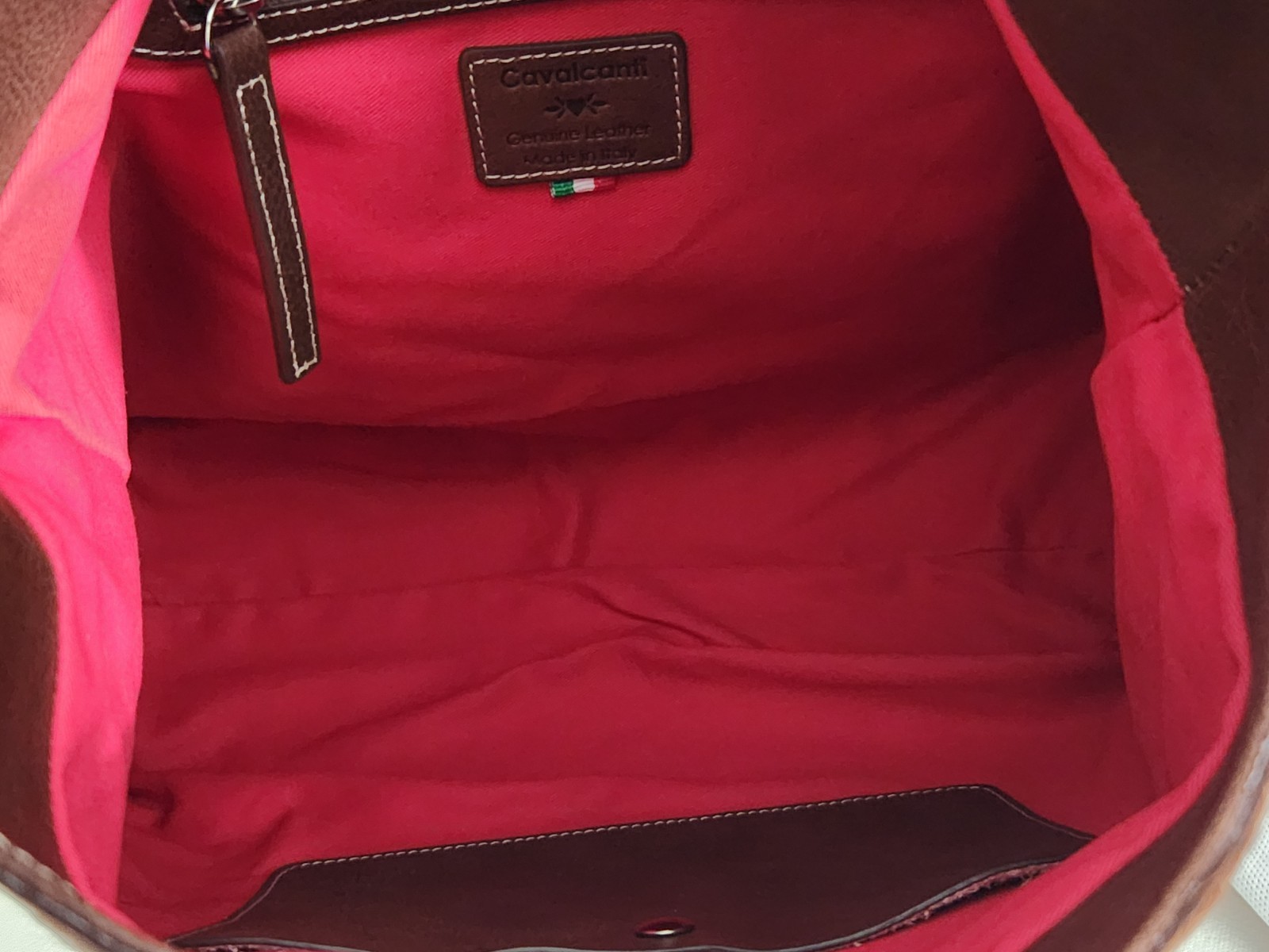 🌞CAVALCANTI ITALIAN DESIGNER HAIR CALF BROWN COWHIDE LEATHER LG HOBO BAG🌺NWT!