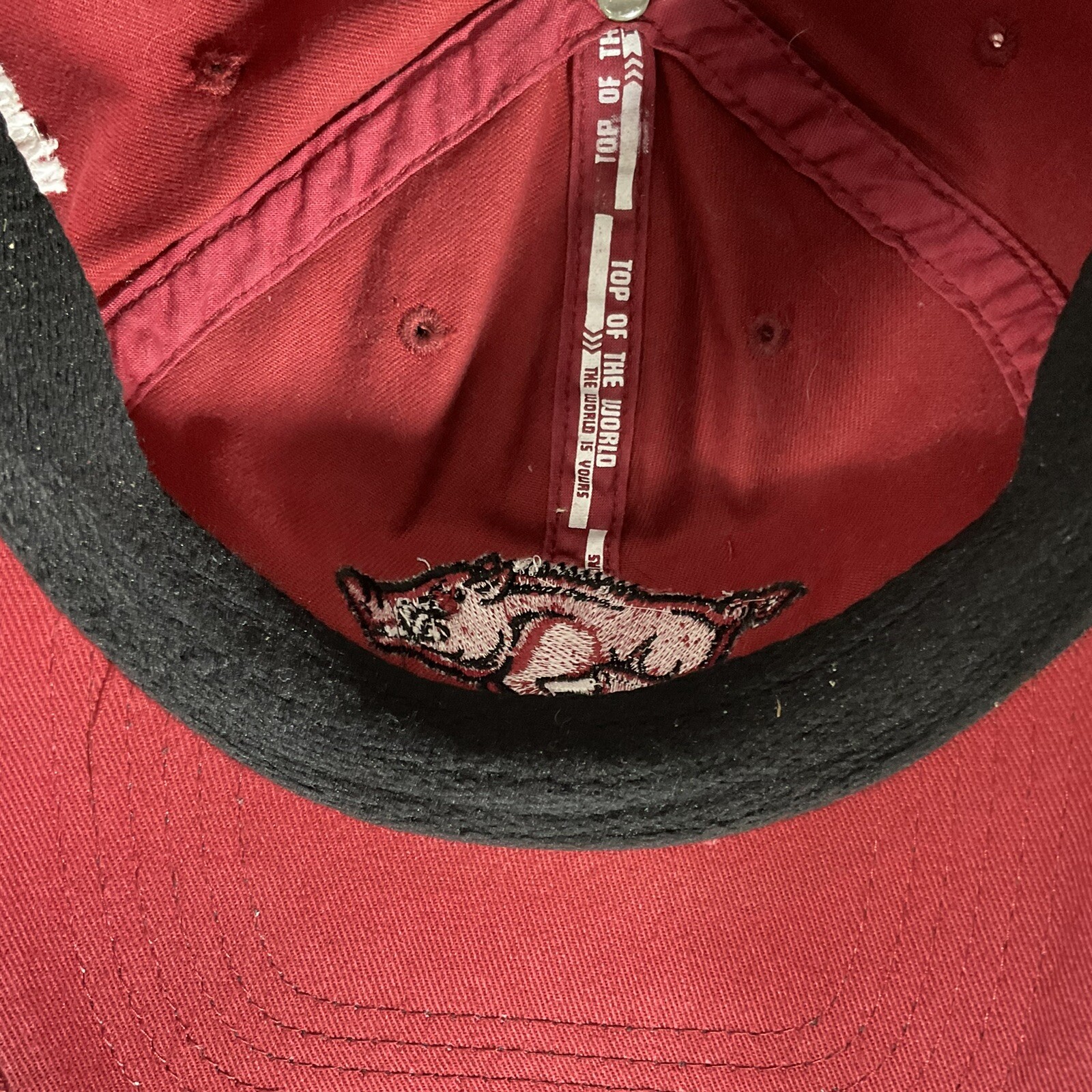 ESPN Arkansas Razorbacks SEC Fitted Hat Cap One Size Fit Most Stretch University
