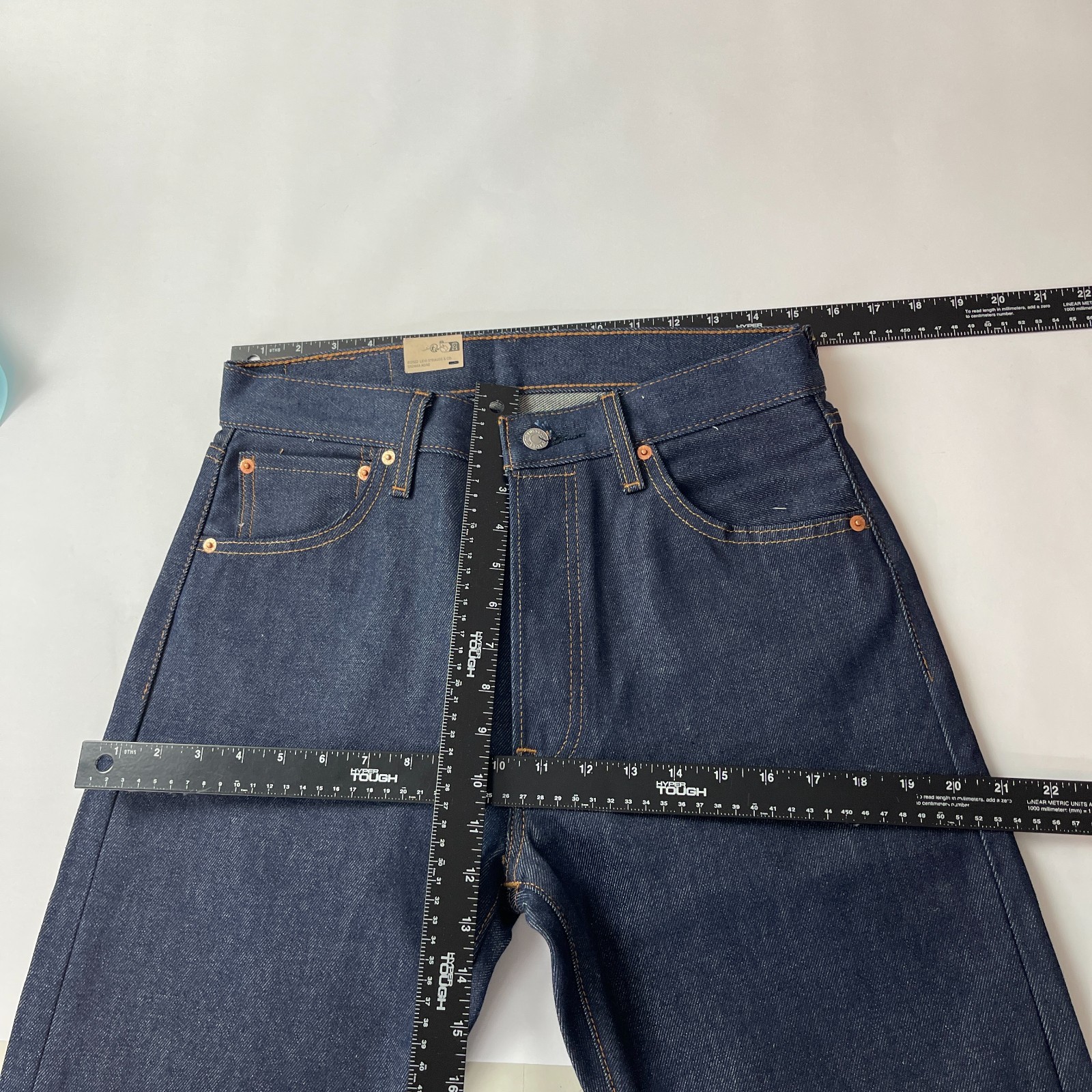 Levis Jeans Mens 30×32 Blue 501 Original Button Fly Shrink to Fit Dark Wash