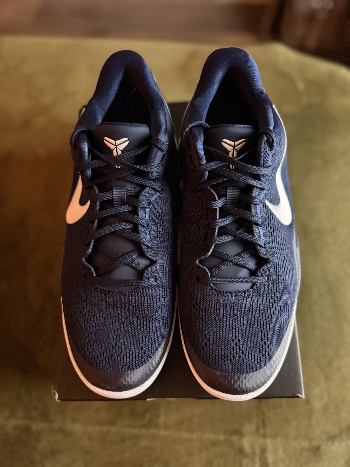 Nike Kobe VIII College Navy White Size 7 Y 8.5 W Original Box Basketball New