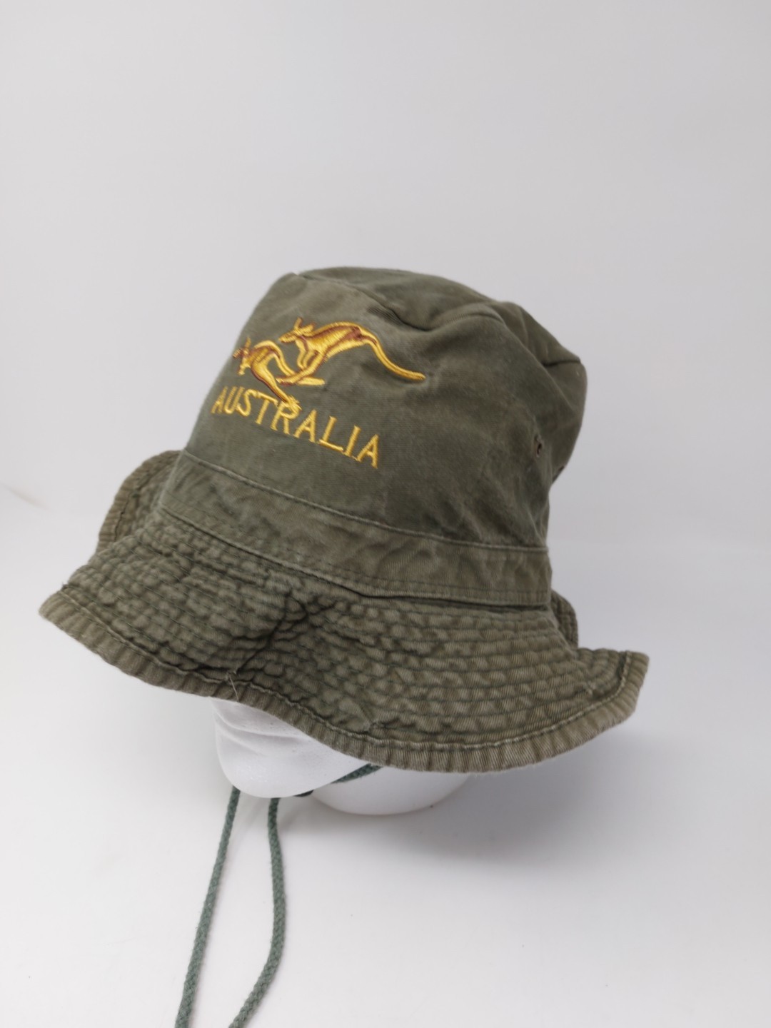 Australia Kangaroo Embroidered Logo Bucket Hat Boonie Cap Size 60cm