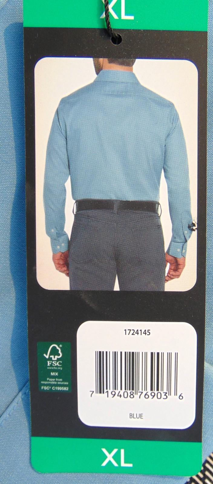 XL MEN’S BANANA REPUBLIC ~ BLUE~ NON IRON SLIM FIT~LONG SLEEVE SHIRT ~ BRAND NEW