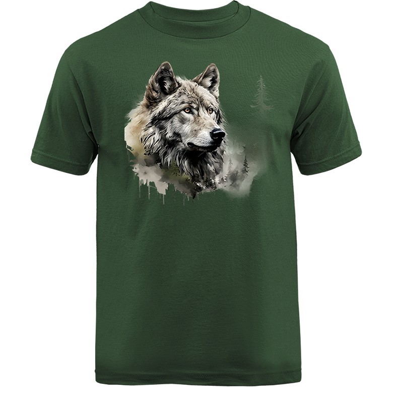 Majestic Wolf Forest Wilderness Outdoor Wildlife Nature T-shirt