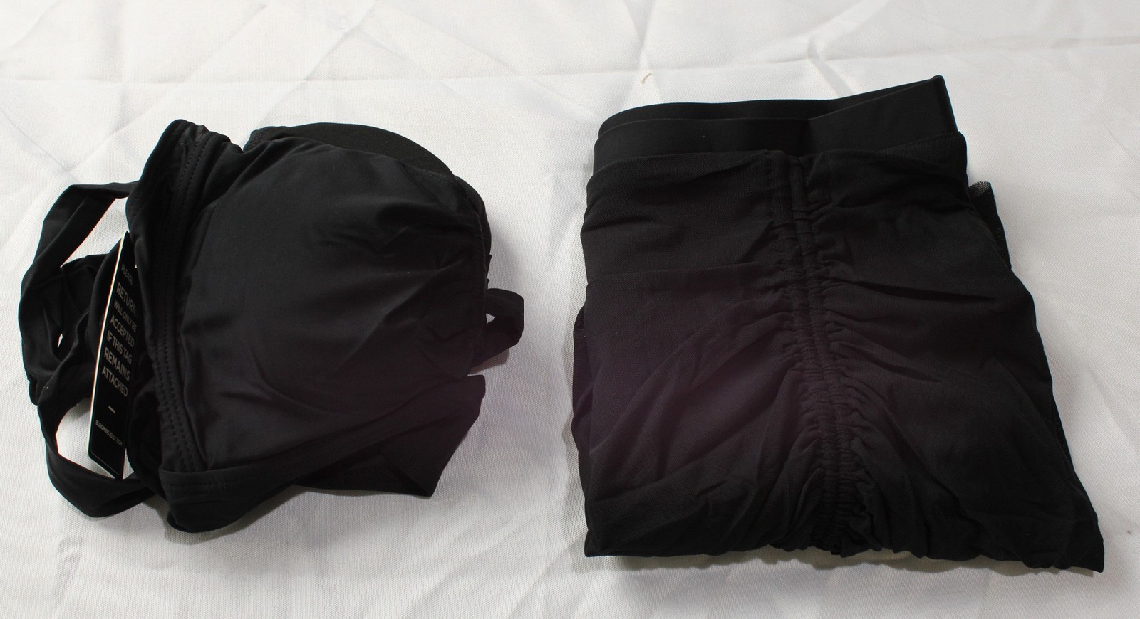 Blooming Jelly Women’s High Waist Tummy Control Bikini Set AC2 Black Medium NWT
