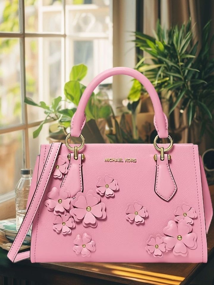 Michael Kors Marilyn Women SM Floral Embellished Satchel Messenger Bag Variation