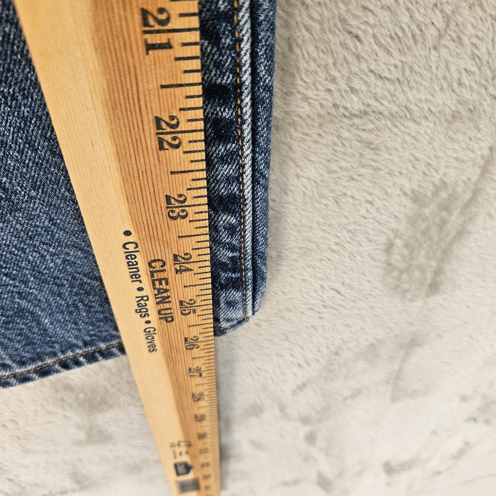 Levis Big E Ribcage Straight Ankle Jeans Women’s Size 27×27 (Actual 27×27) Blue
