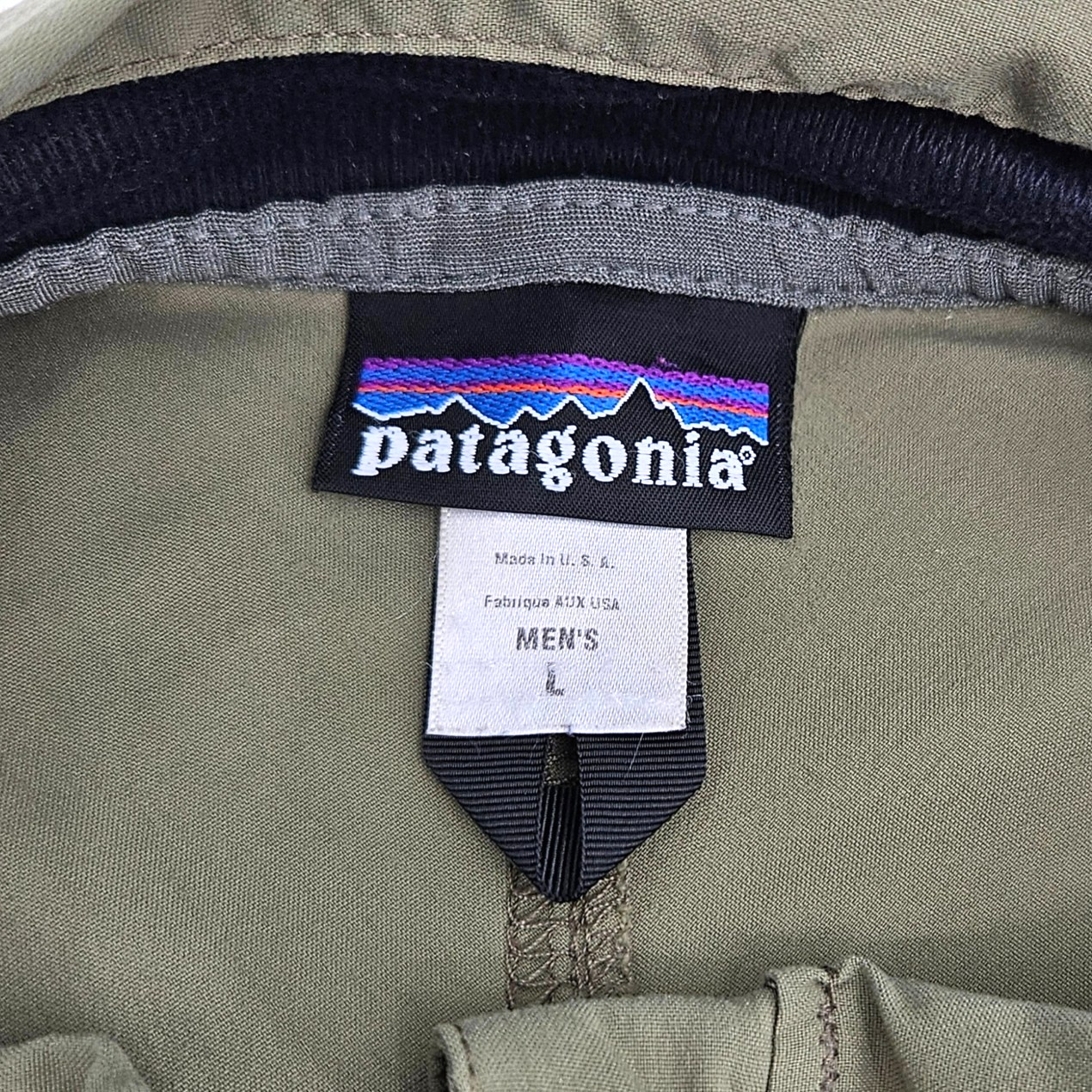 Patagonia Alpha Green Slingshot MARS Military Full Zip Jacket 19016 Made USA L