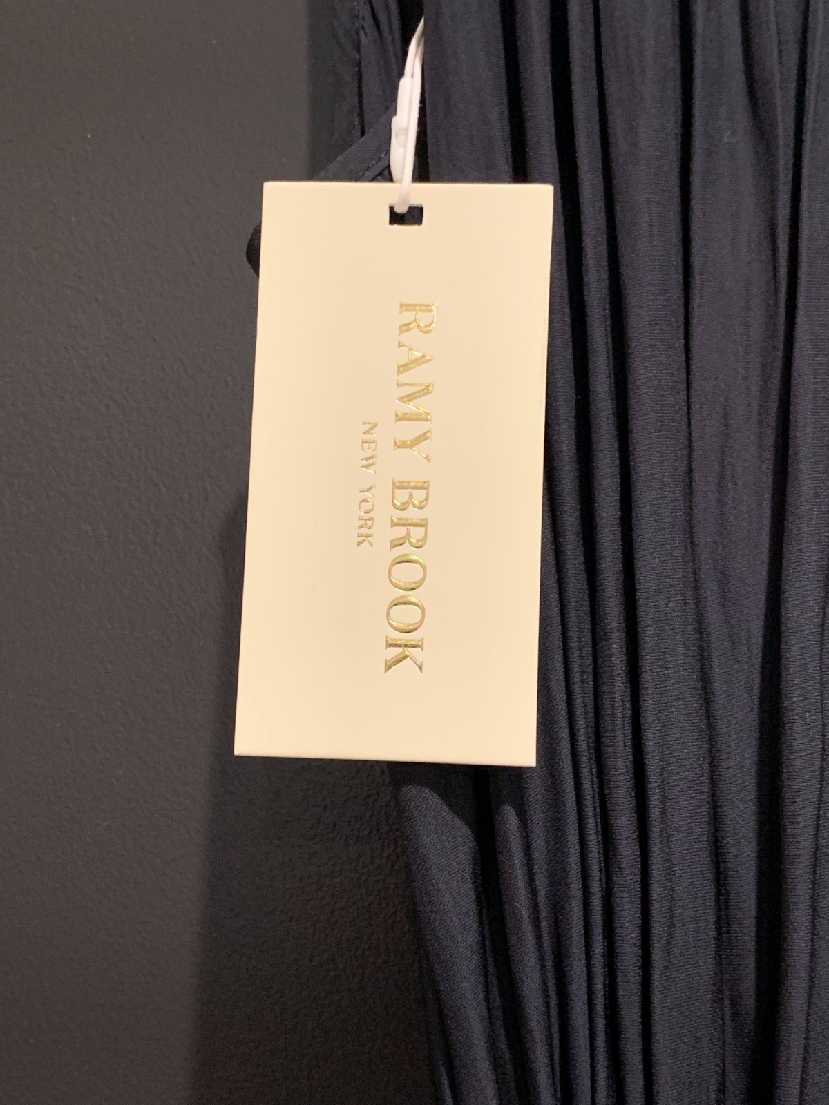 Ramy Brook May Dress Black L Boho Belt NWT