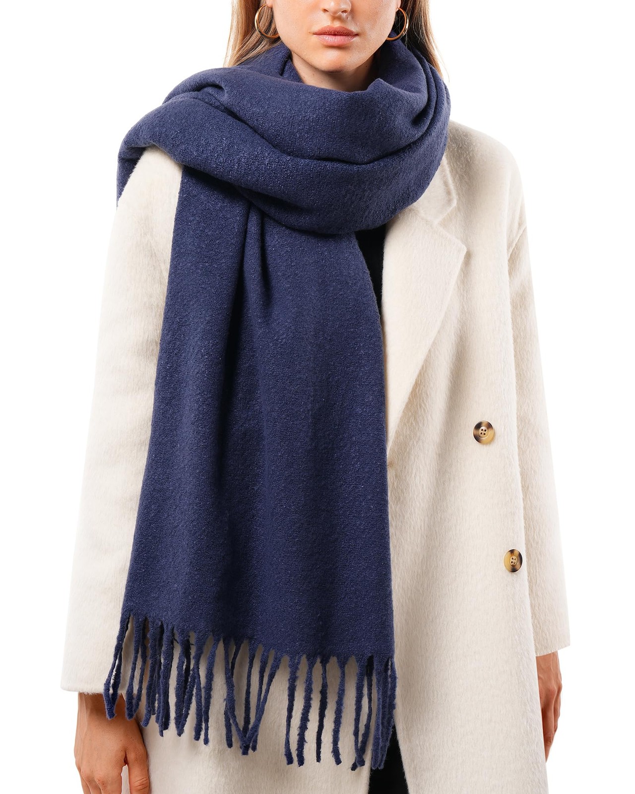 Scarf Women Men Soft Warm Cashmere Feel Blanket Pashmina Shawl Winter Thick