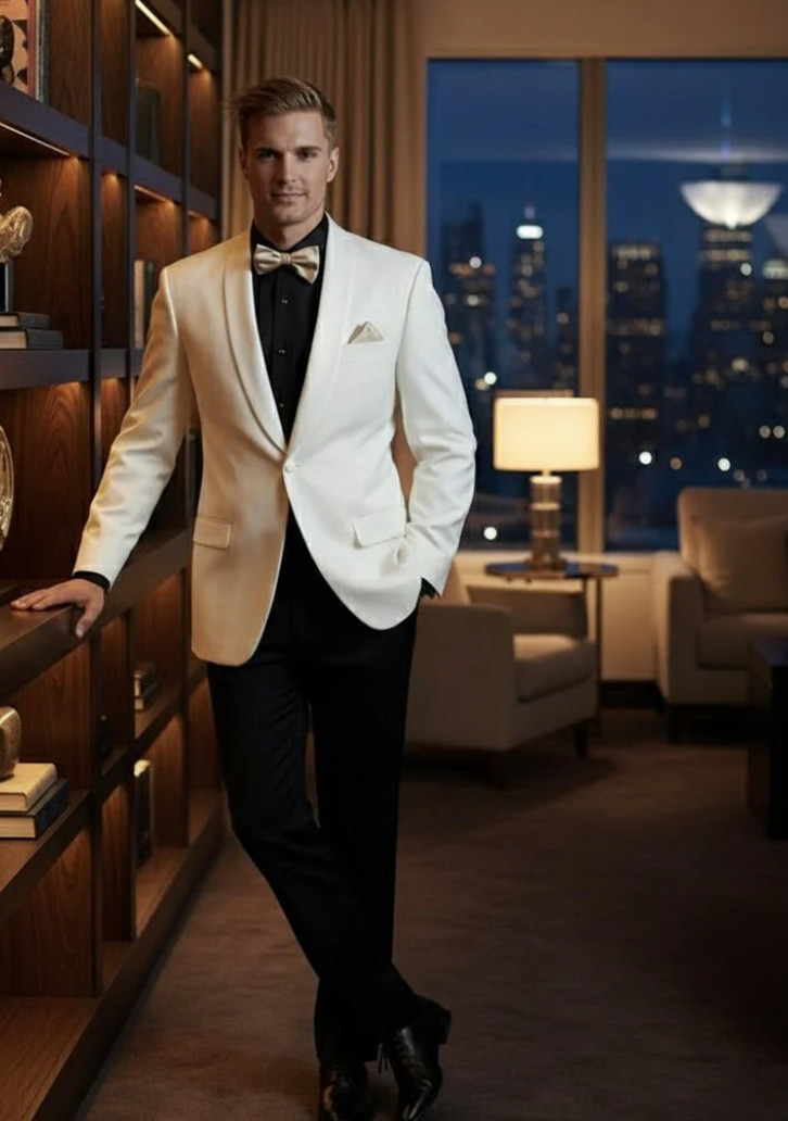 Ivory Dinner Jacket Traditional Fit