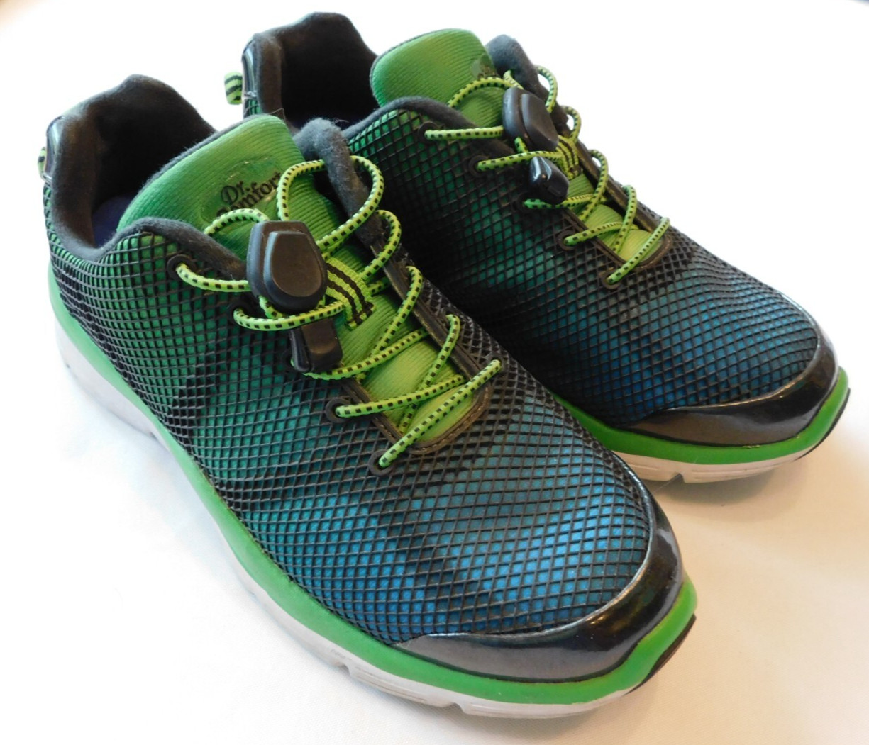 Dr. Comfort Women’s Katy Size 7 1/2 M Black Green Sneaker Shoes STK#37725