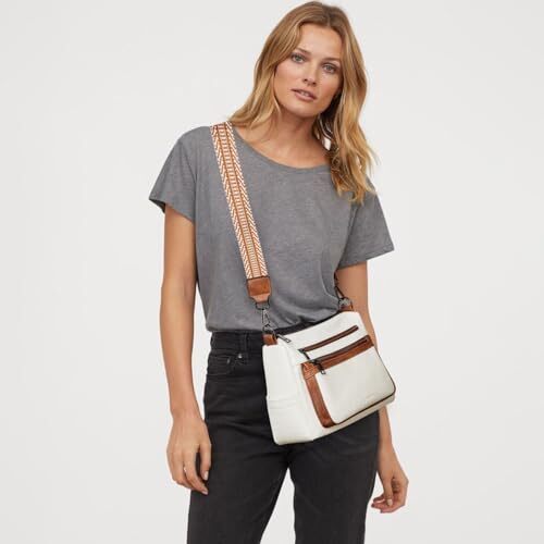 Crossbody Purses for Women, Vegan Leather Shoulder Bag Handbags Medium Bag with