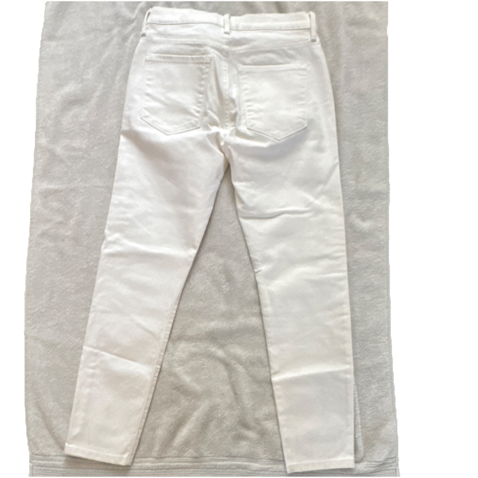 NWT 25P Banana Republic Stay White Denim Skinny Jeans White Petite Women Stretch