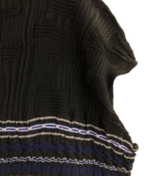M.&KYOKO Collage Sleeveless Knit Top Black Free Size Womenâ€™s Small