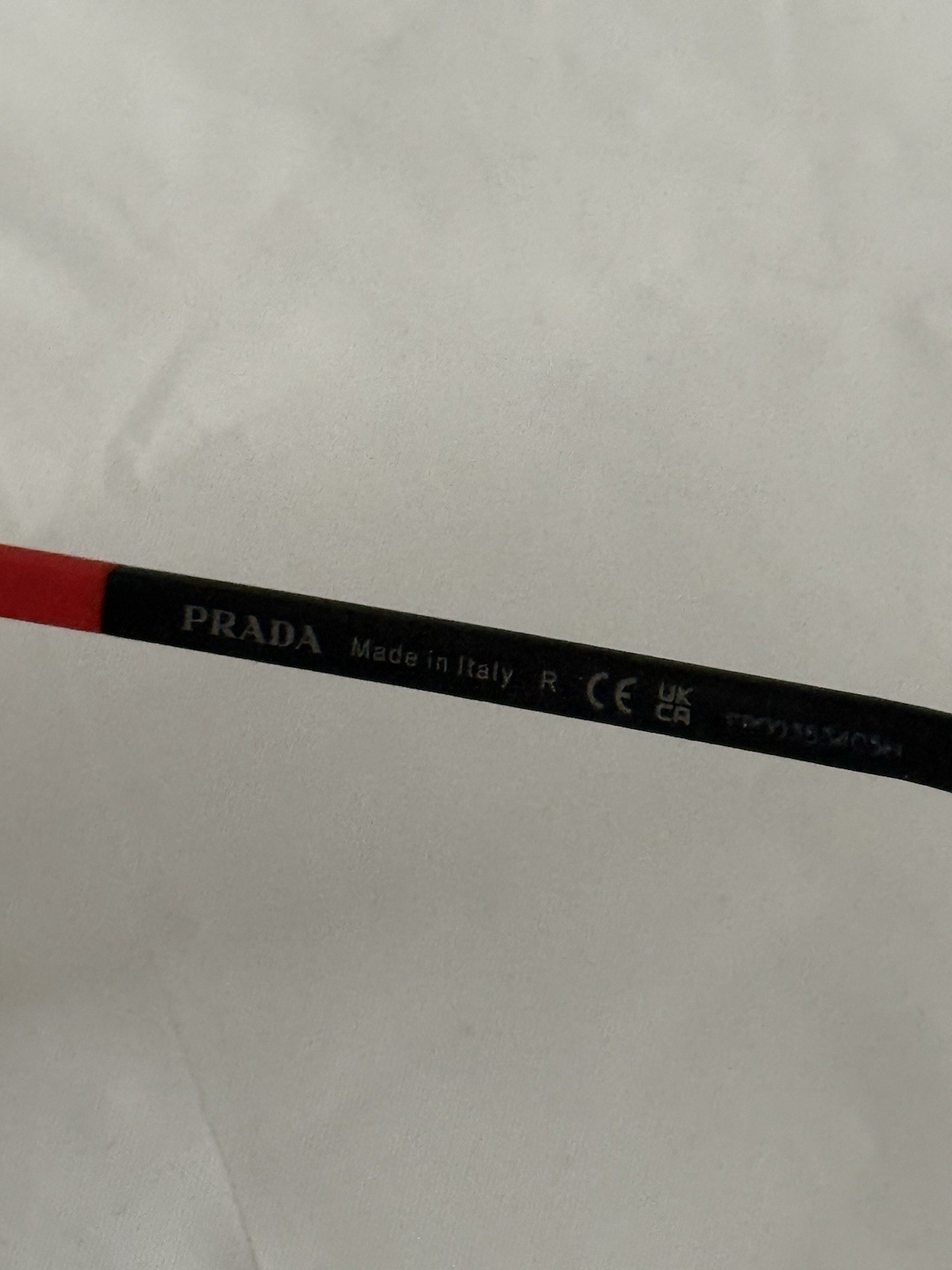 Prada Linea Rossa Square Metal Mirrored Sunglasses