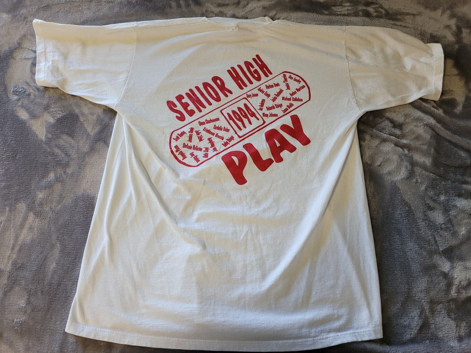 1994 Bartlett High School Play T-shirt Size XL Webster Mass