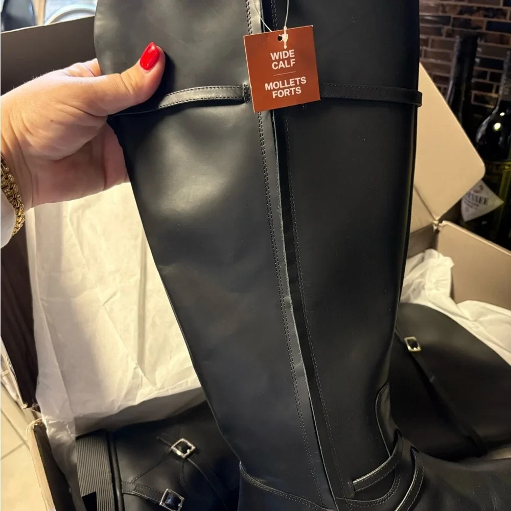 Franco Sarto Black Heeled Boots