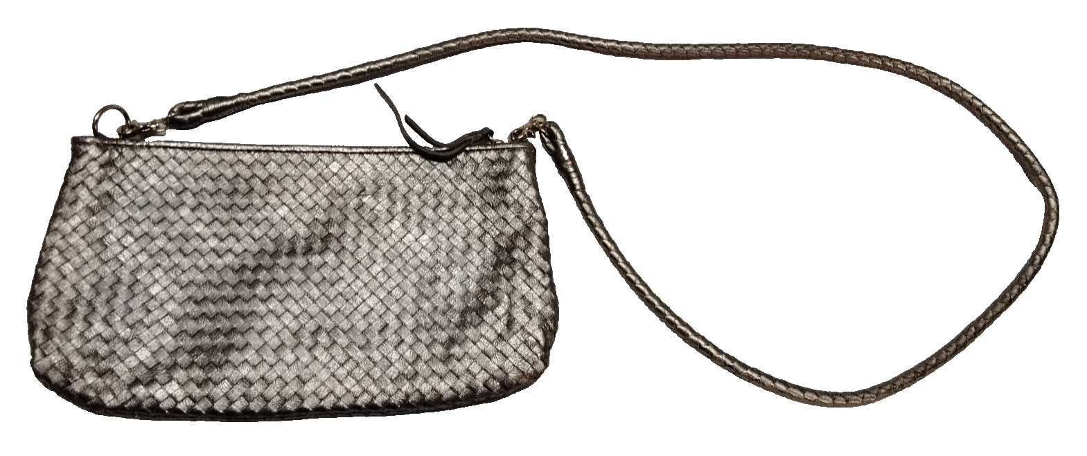 ELLIOT LUCCA Gold Metallic Woven Leather Crossbody Bag
