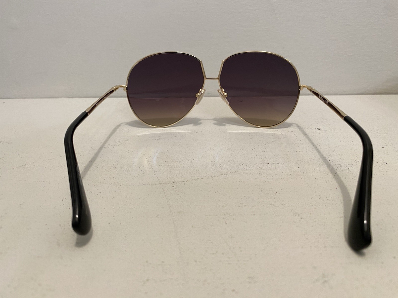 Max Mara MM0081 Gold Frame Aviator Sunglasses 60mm