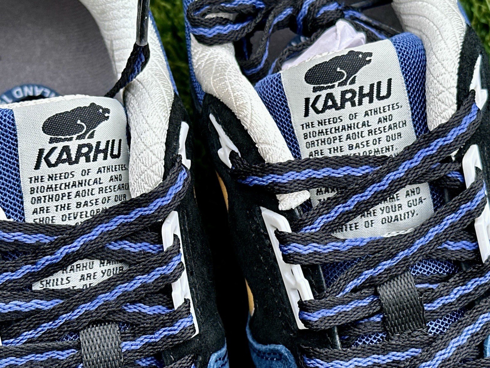 Size 8M 9.5W – Karhu Synchron Classic Retro Sneakers Blue Wing Yellow New $140