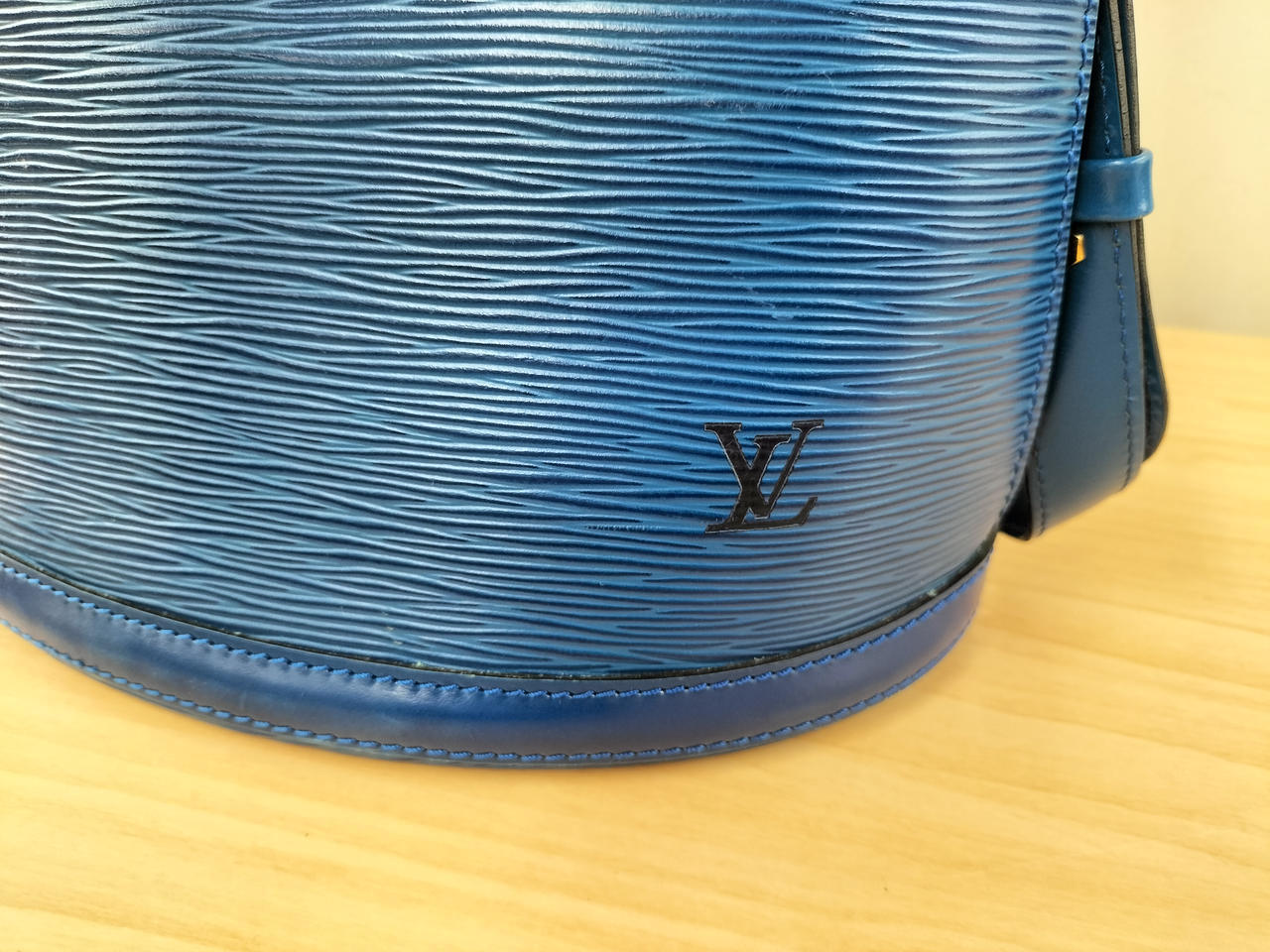 Louis Vuitton Cluny Shoulder Bag Blue 10.6 inch