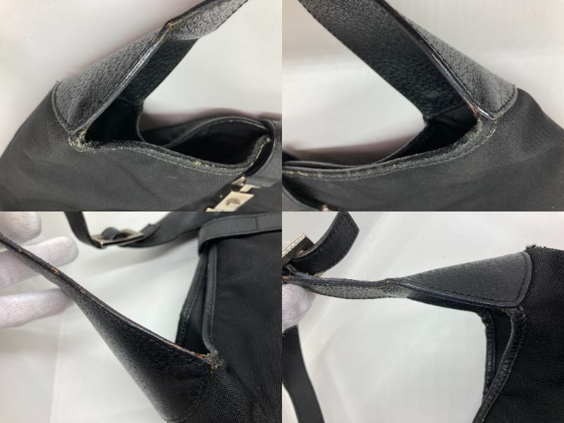 used GUCCI Jackie hobo One Shoulder Bag 001・3306・002053 Black Leather 32325