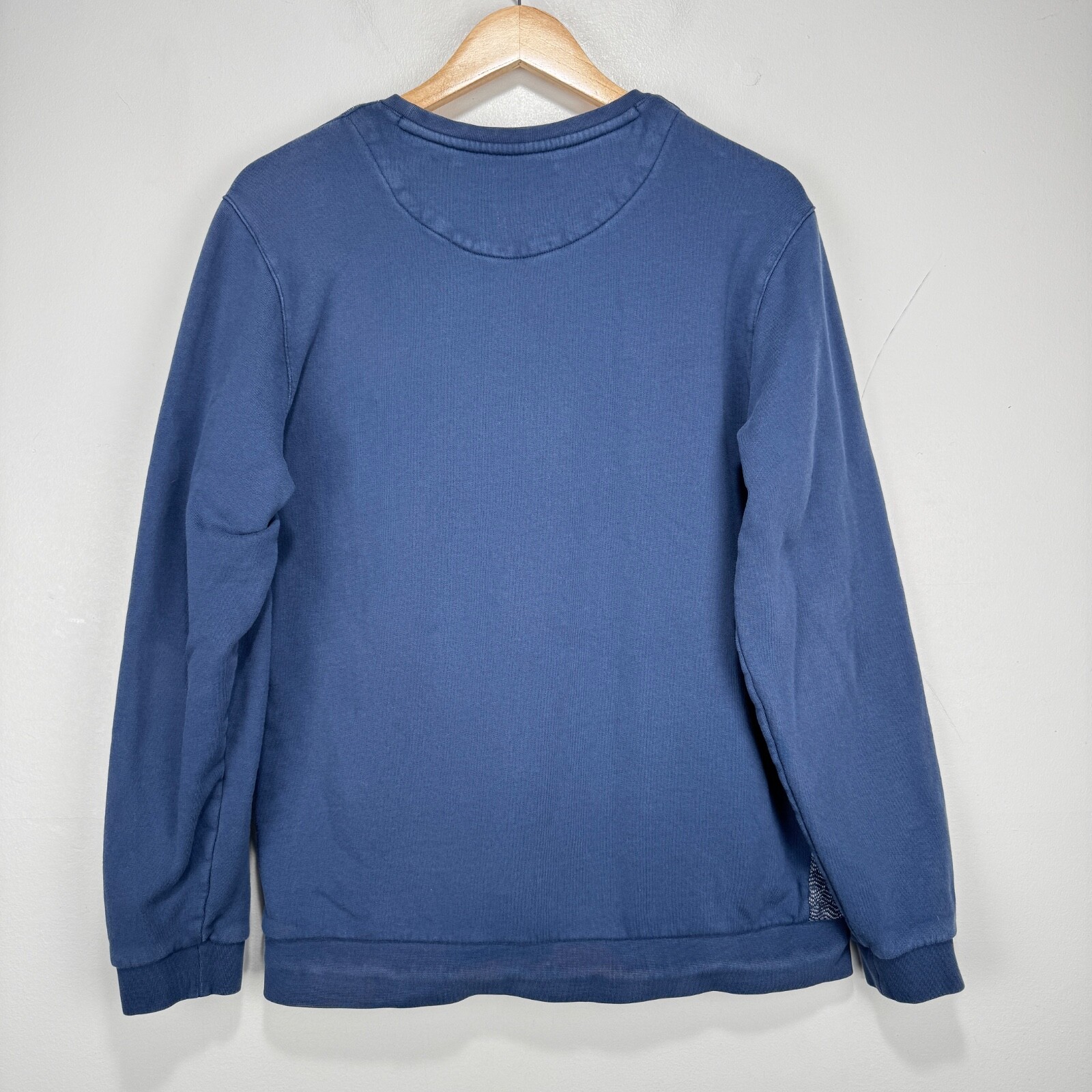 Common People Sweatshirt Sweater Jumper Men Medium Navy Blue 100% Cotton Crew